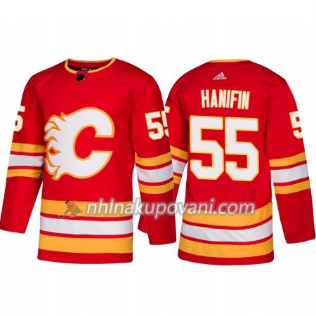 Calgary Flames Dresy Noah Hanifin 55 Alternate 2018-2019 Adidas Authentic - Pánské Calgary Flames Dresy Noah Hanifin 55 Alternate 2018-2019 Adidas Authentic - Pánské